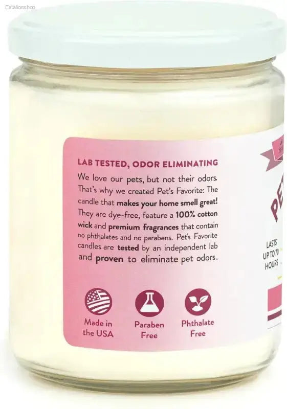 Very Berry Pet Odor Candle with Clean Burning Formula for Pet Lovers - EstaliosShop