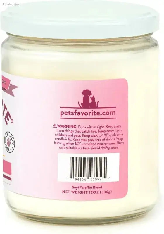 Very Berry Pet Odor Candle with Clean Burning Formula for Pet Lovers - EstaliosShop