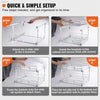 VEVOR 2 Tier Pull Out Cabinet Organizer with Heavy Duty Slide Out Shelves for Kitchen and Bathroom Storage - EstaliosShop