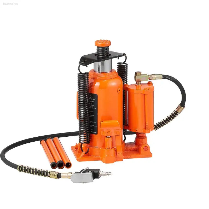 VEVOR Air Hydraulic Bottle Jack, 20 Ton/40000 LBS All Welded Bottle Jack, 10.4-19.7 inch Lifting Range, Manual Handle and Air Pump, for Car, Pickup, Truck, RV, Auto Repair, Industrial Engineering - Estalios
