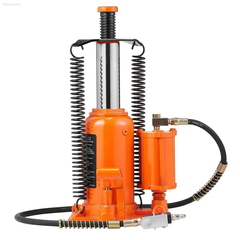 VEVOR Air Hydraulic Bottle Jack, 20 Ton/40000 LBS All Welded Bottle Jack, 10.4-19.7 inch Lifting Range, Manual Handle and Air Pump, for Car, Pickup, Truck, RV, Auto Repair, Industrial Engineering - Estalios
