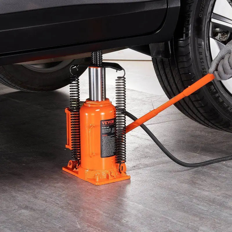 VEVOR Air Hydraulic Bottle Jack, 20 Ton/40000 LBS All Welded Bottle Jack, 10.4-19.7 inch Lifting Range, Manual Handle and Air Pump, for Car, Pickup, Truck, RV, Auto Repair, Industrial Engineering - Estalios