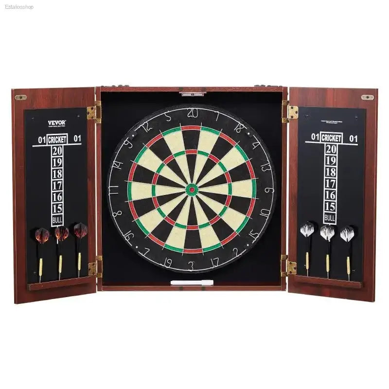 VEVOR Dartboard Cabinet Set with Official Size 18 Inch Dartboard for Recreational and Competitive Players - EstaliosShop