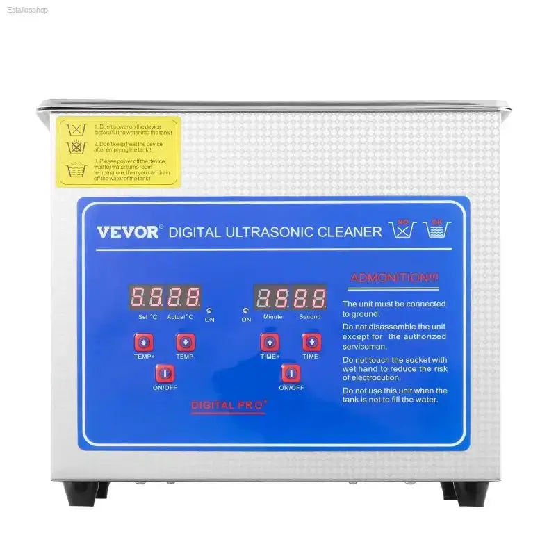 VEVOR Ultrasonic Cleaner with Digital Timer and Heater for Professional Jewelry and Small Parts Cleaning - EstaliosShop
