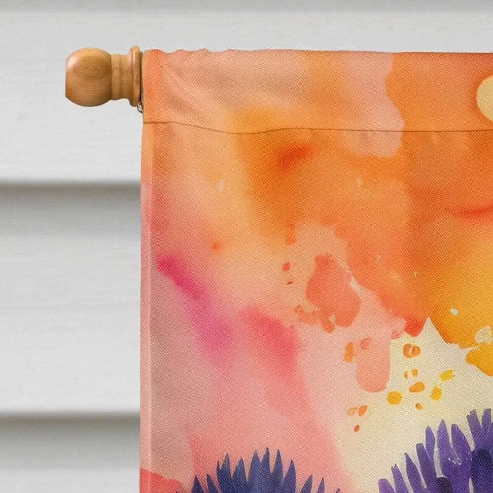 Agapanthus in Color Large Decorative House Flag for Outdoors - Estalios