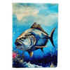 Splashy Watercolor Fish Garden Flag! **product Description:** Brighten your Outdoor Space with this Charming Watercolor Fish Garden Flag! Featuring a Vibrant Watercolor - Estalios