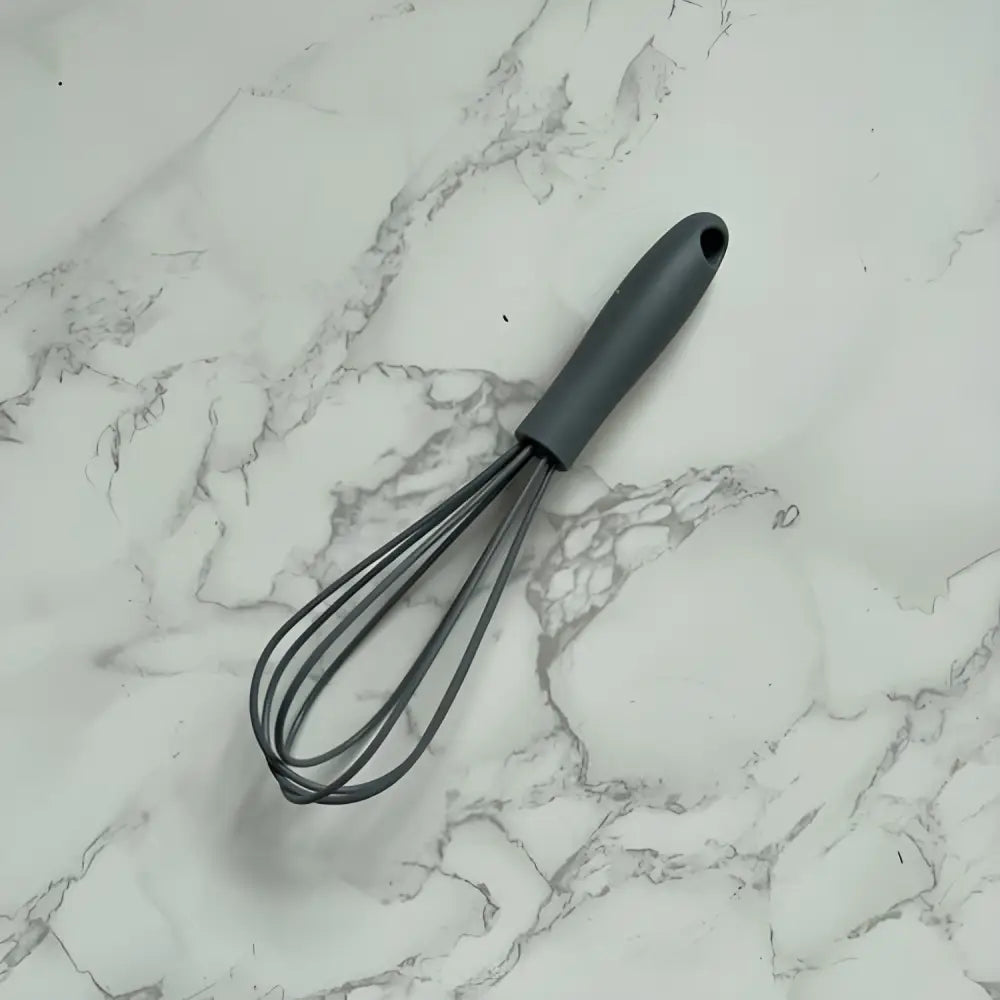 Gray handled mini silicone whisk from Vibrant Mini Silicone Whisks collection