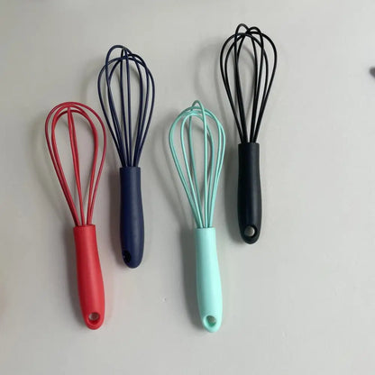 Colorful Vibrant Mini Silicone Whisks for all your cooking needs and essential mixing fun