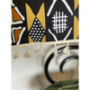 Vibrant Mudcloth Table Runner with Tassel Accent - Estalios