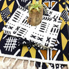 Vibrant Mudcloth Table Runner with Tassel Accent - Estalios