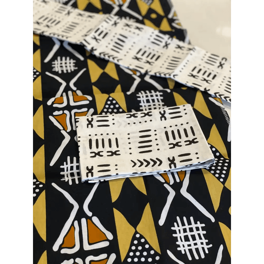 Vibrant Mudcloth Table Runner with Tassel Accent - Estalios