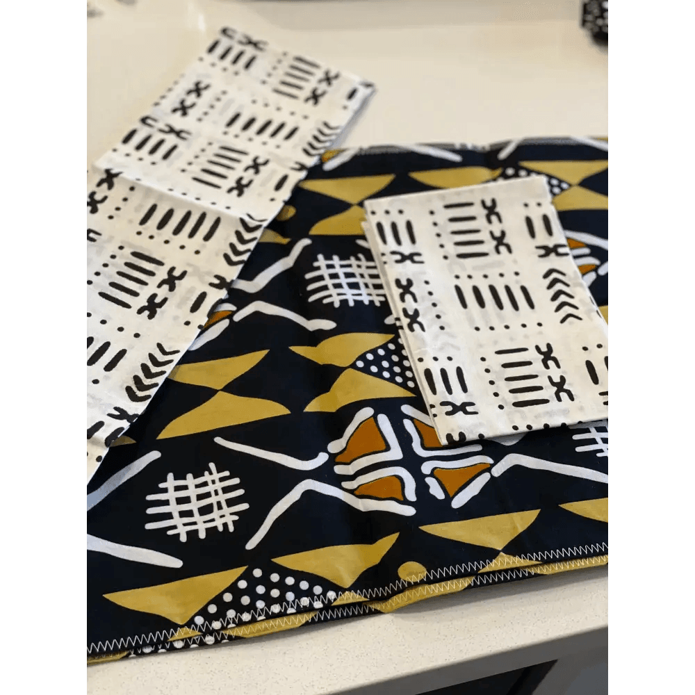 Vibrant Mudcloth Table Runner with Tassel Accent - Estalios