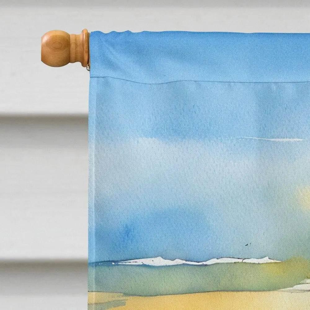 Vibrant Nevada Sagebrush Watercolor House Flag for Yard - Estalios