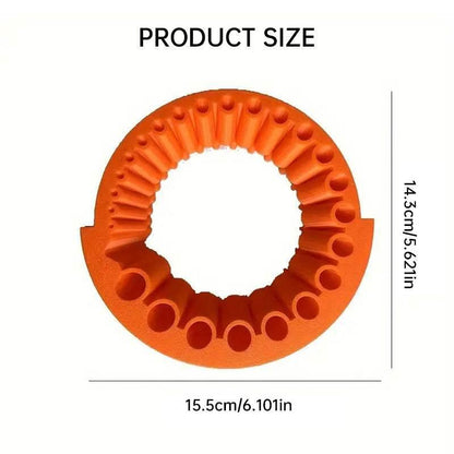 Vibrant Orange Pasta Sharpener and Drill Bit Organizer - Estalios