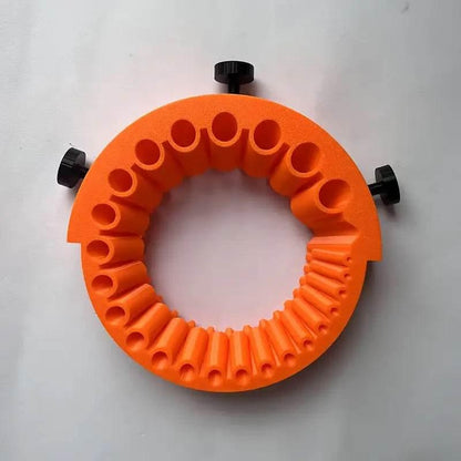 Vibrant Orange Pasta Sharpener and Drill Bit Organizer - Estalios
