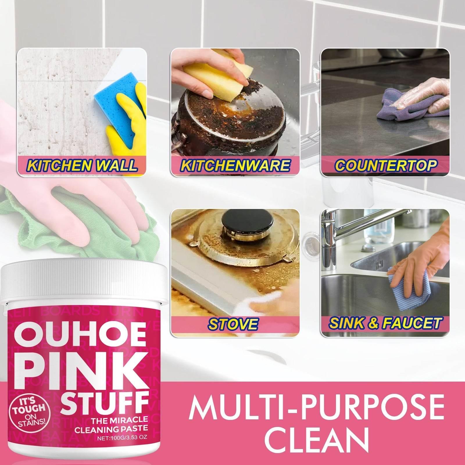 Vibrant Pink Cleaning Paste for a Sparkling Space - Estalios