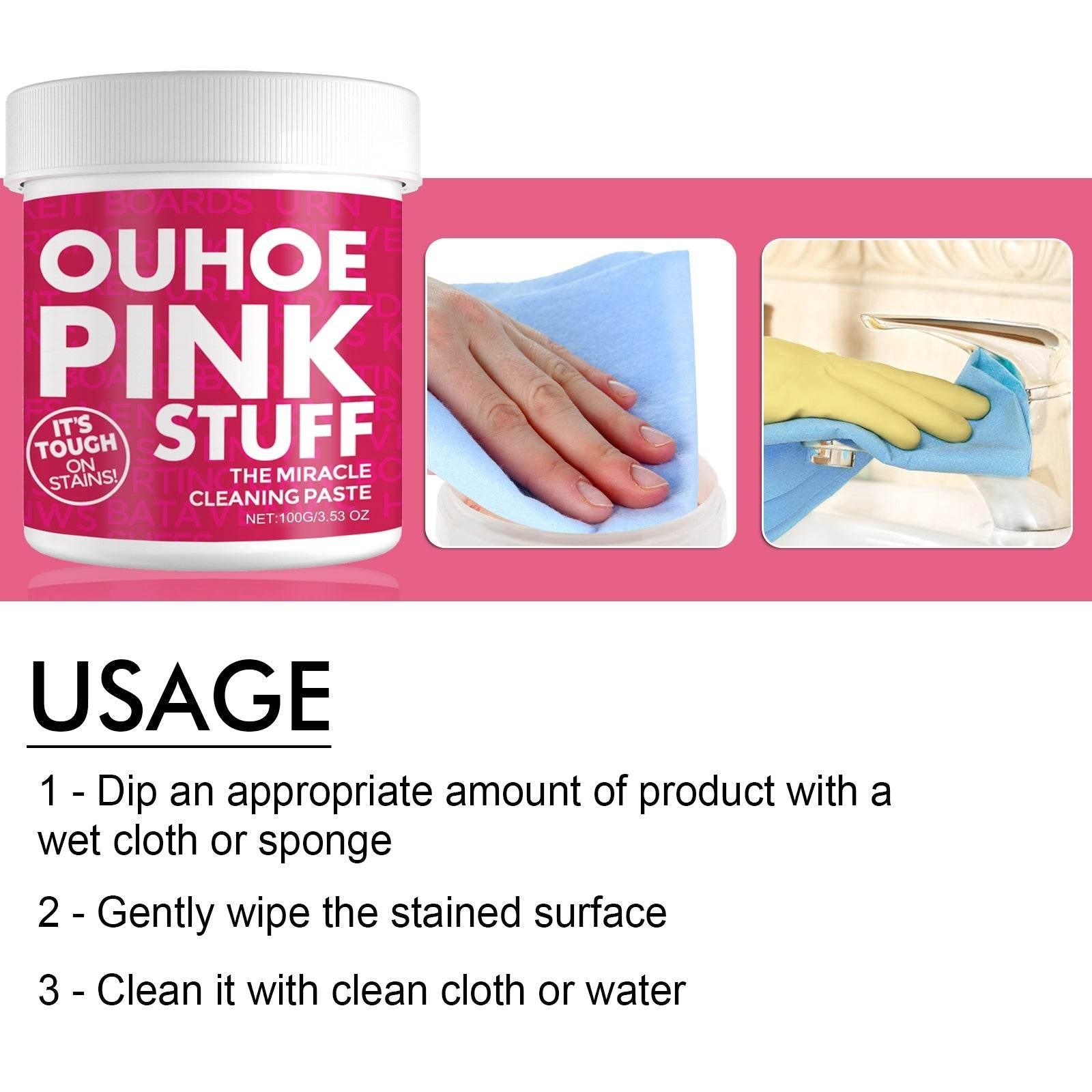 Vibrant Pink Cleaning Paste for a Sparkling Space - Estalios