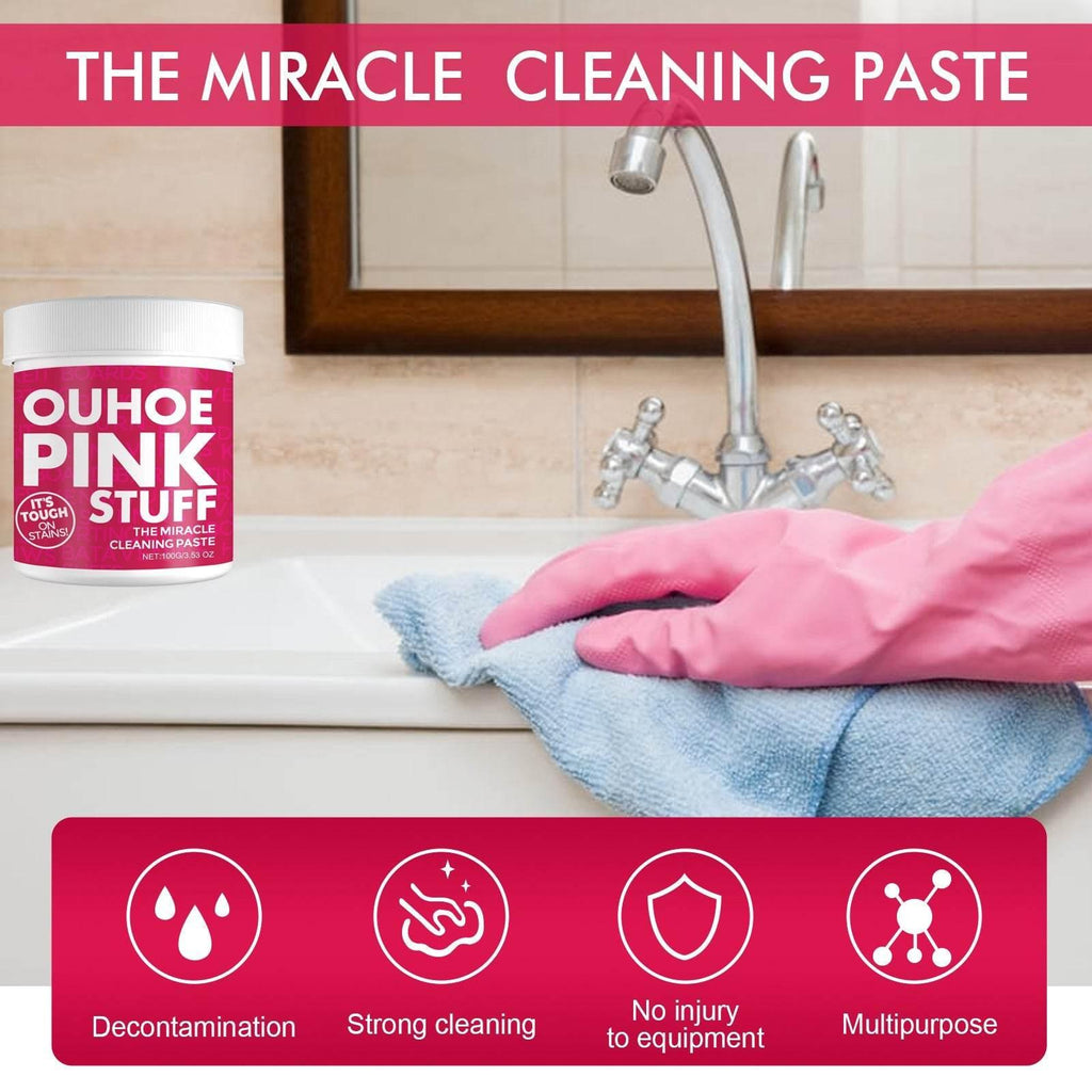 Vibrant Pink Cleaning Paste for a Sparkling Space - Estalios