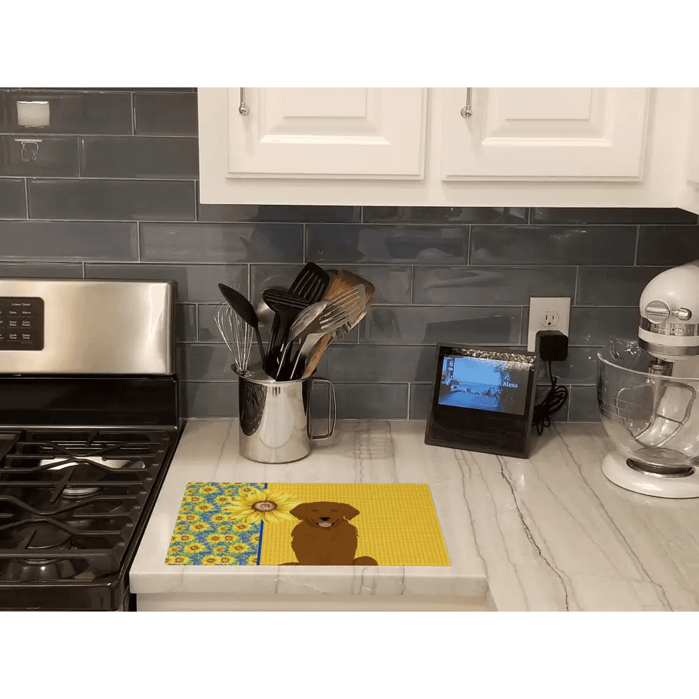 Sunflower Dog Days Cutting Board: Unleash the Joy! Okay, Here's a Product Description for the Sunflower Dog Days Cutting Board: Brighten Up - Estalios