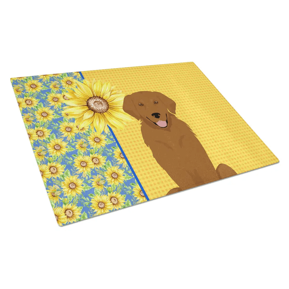 Sunflower Dog Days Cutting Board: Unleash the Joy! Okay, Here's a Product Description for the Sunflower Dog Days Cutting Board: Brighten Up - Estalios