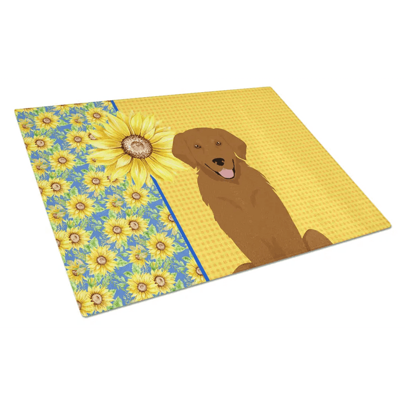 Sunflower Dog Days Cutting Board: Unleash the Joy! Okay, Here's a Product Description for the Sunflower Dog Days Cutting Board: Brighten Up - Estalios