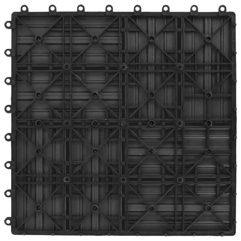 vidaXL 11 pcs Decking Tiles WPC Gray Easy Install Design - Estalios