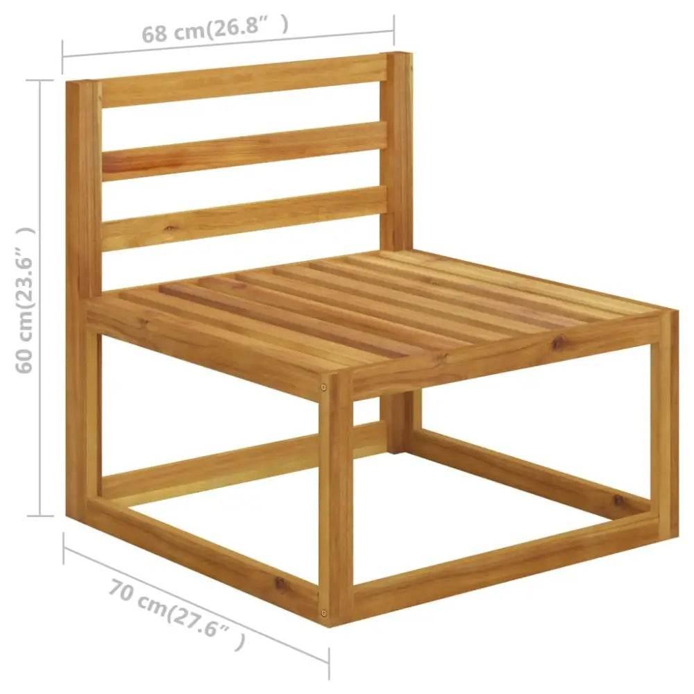 Acacia Wood Sofa Set: White Cushion Bliss! Ready to Transform your Outdoor Space Into a Haven of Relaxation and Style? our Acacia Wood Sofa Set, Complete - Estalios