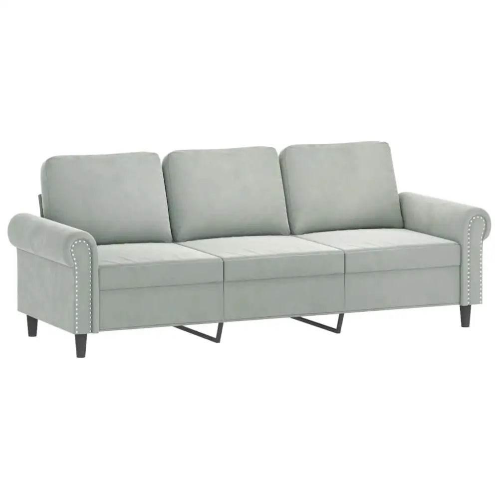 vidaXL Sofa Set Light Grey - Estalios