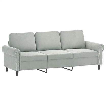 vidaXL Sofa Set Light Grey - Estalios