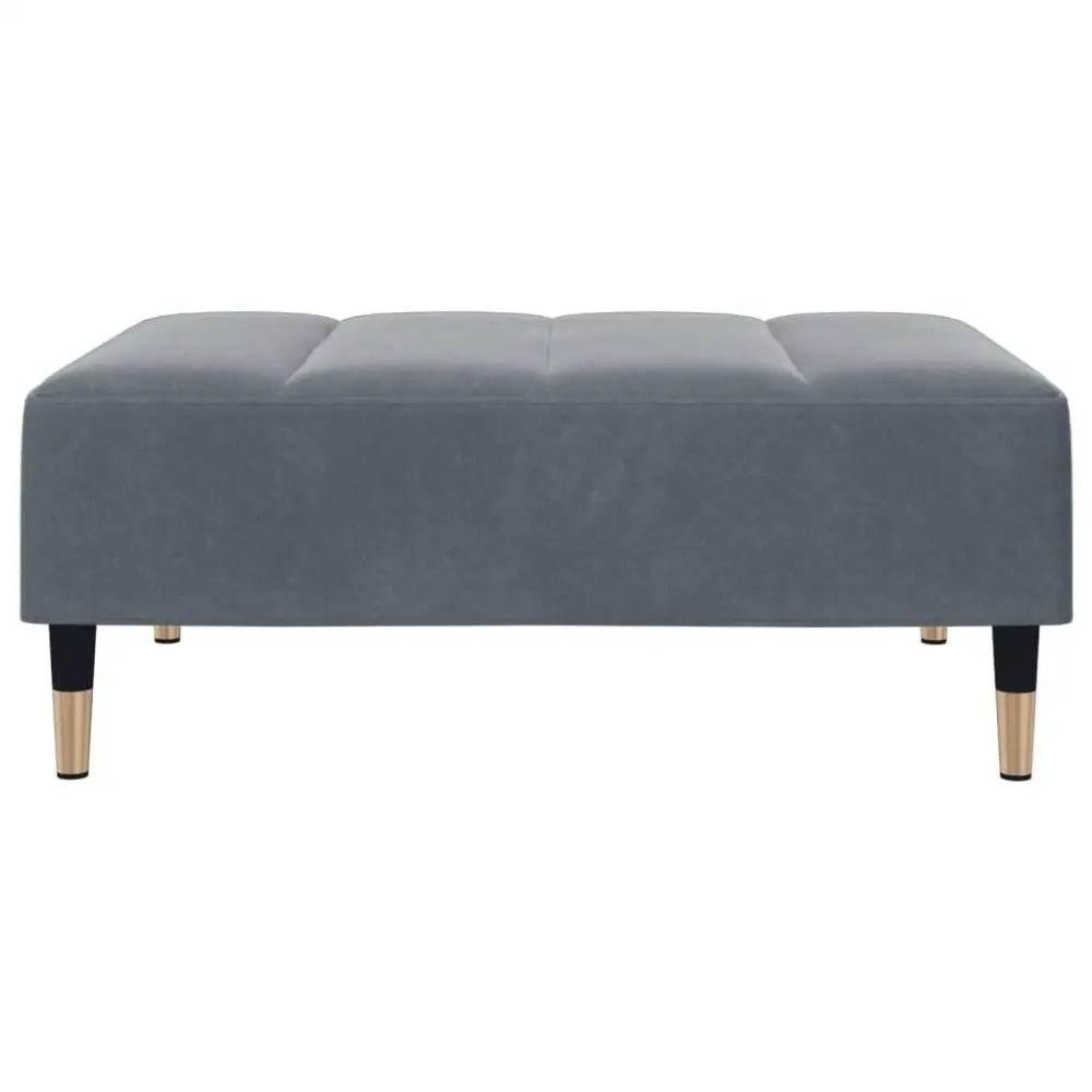vidaXL Sofa Bed Dark Grey Velvet (100% polyester), wood, metal Compact - Estalios