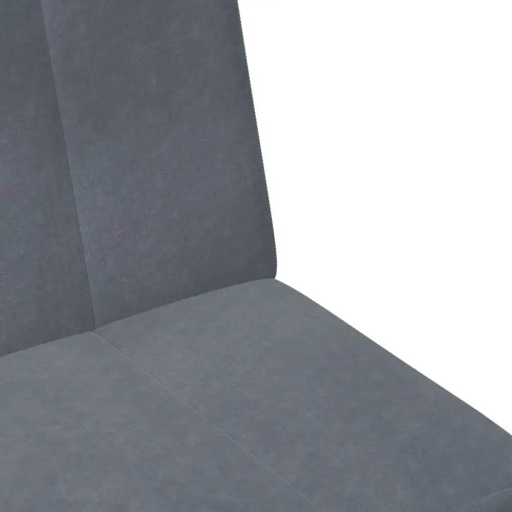 vidaXL Sofa Bed Dark Grey Velvet (100% polyester), wood, metal Compact - Estalios