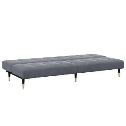 vidaXL Sofa Bed Dark Grey Velvet (100% polyester), wood, metal Compact - Estalios