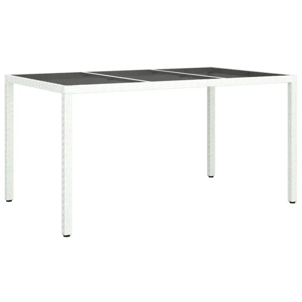 vidaXL Patio Dining Set Set of 4 White, Black - Estalios