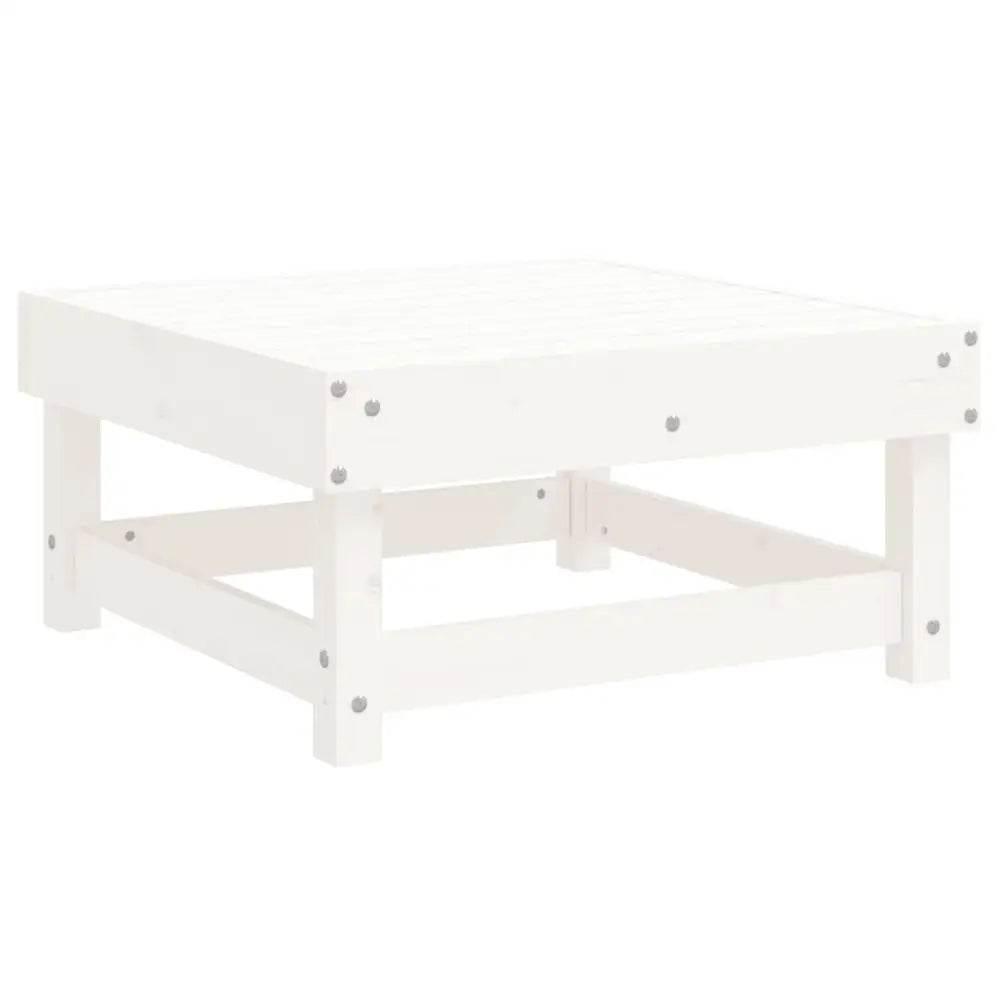 vidaXL Garden Lounge Set White Solid Pine Wood Large Modular - Estalios