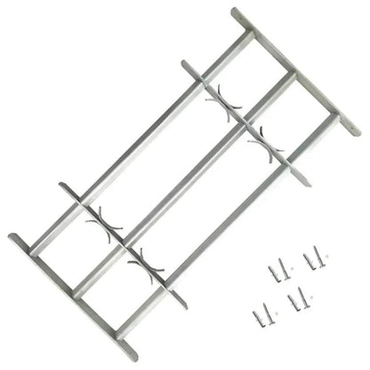 vidaXL Adjustable Security Grille for Windows - Durable Protection - Estalios