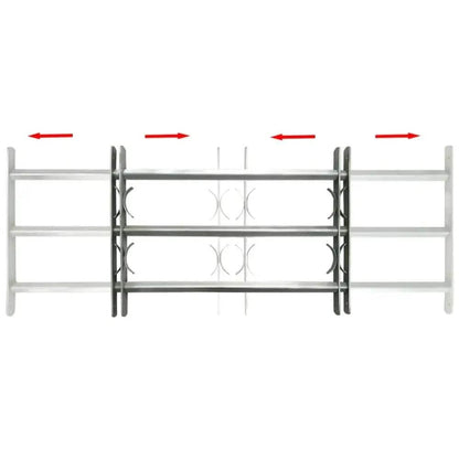 vidaXL Adjustable Security Grille for Windows - Durable Protection - Estalios