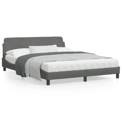 Gray Dreams Await: Your Bedroom Oasis! Drift into serene slumber with our Gray Upholstered Bed. This platform bed offers modern style and unparalleled comfort - Estalios