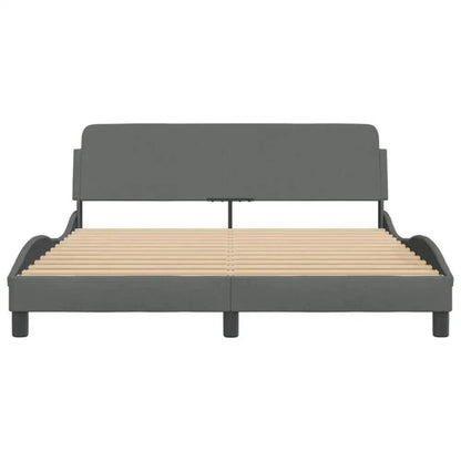 Gray Dreams Await: Your Bedroom Oasis! Drift into serene slumber with our Gray Upholstered Bed. This platform bed offers modern style and unparalleled comfort - Estalios