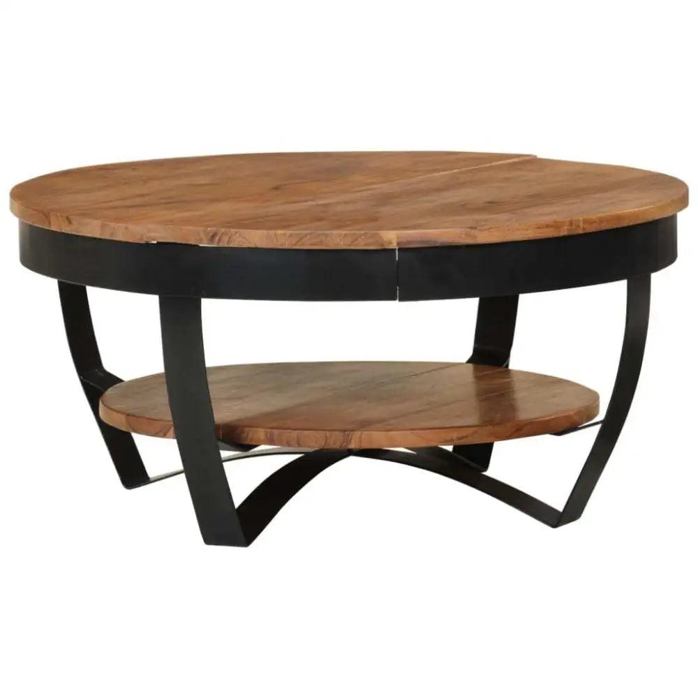 vidaXL Coffee Table Honey brown and black - Estalios