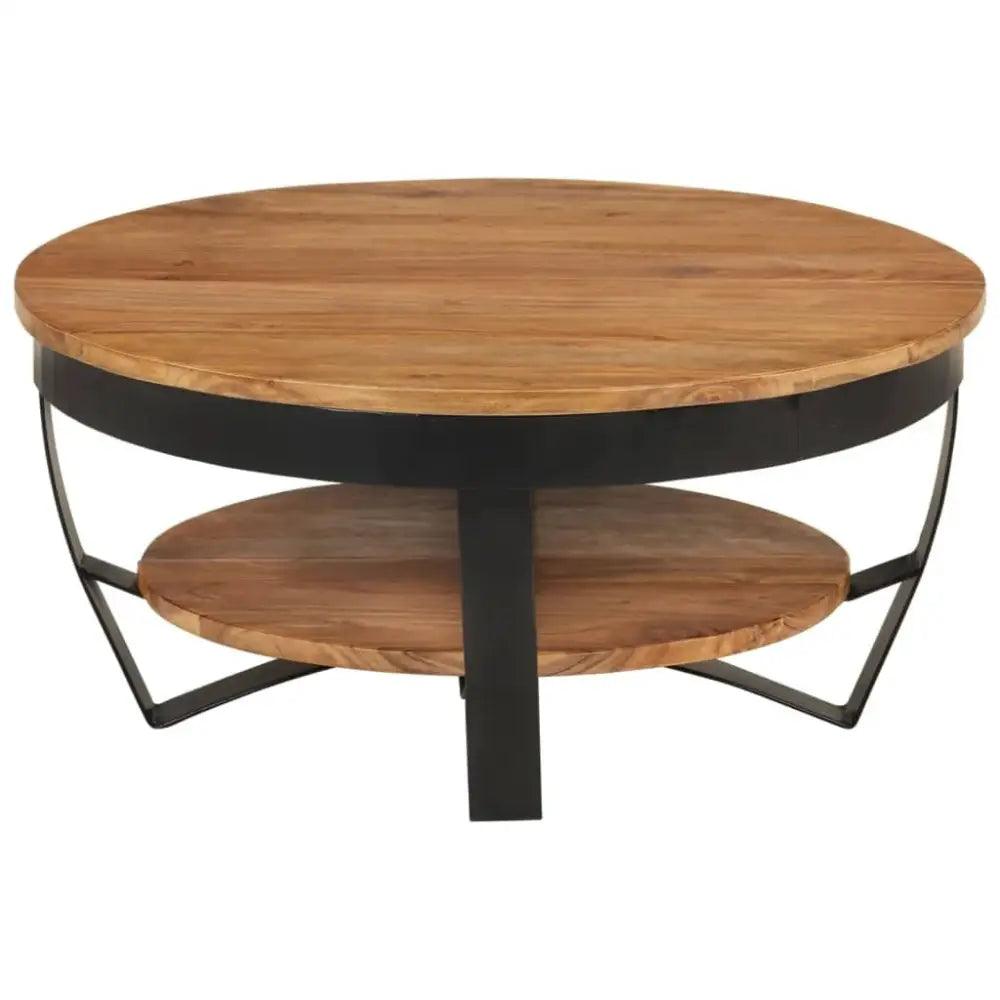 vidaXL Coffee Table Honey brown and black - Estalios