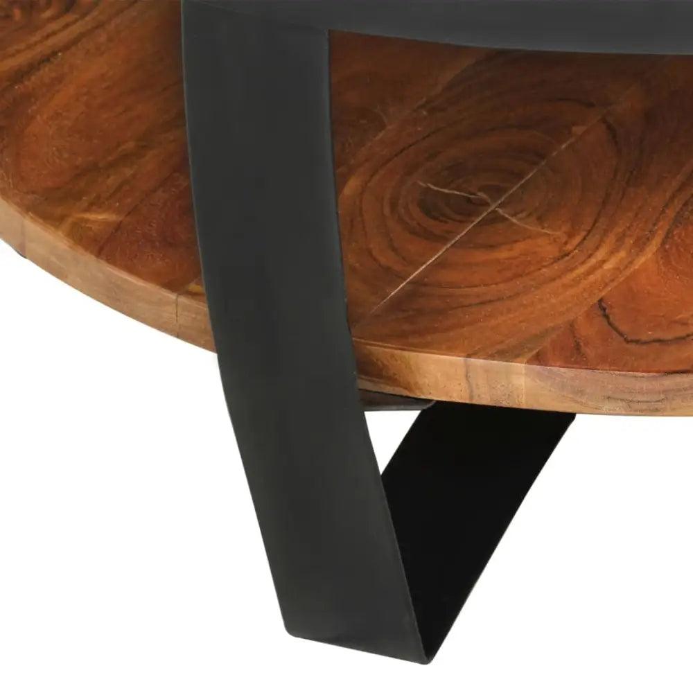 vidaXL Coffee Table Honey brown and black - Estalios