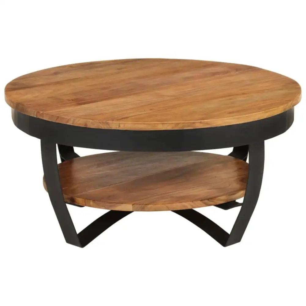 vidaXL Coffee Table Honey brown and black - Estalios