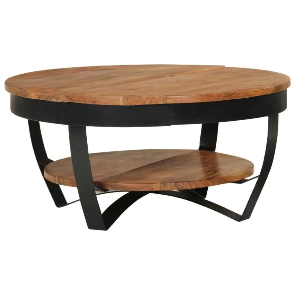 vidaXL Coffee Table Honey brown and black - Estalios