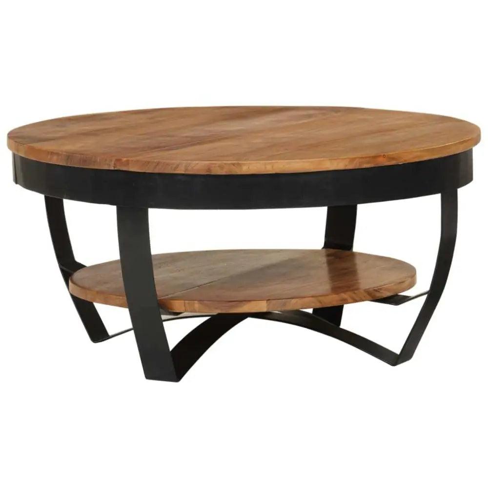 vidaXL Coffee Table Honey brown and black - Estalios