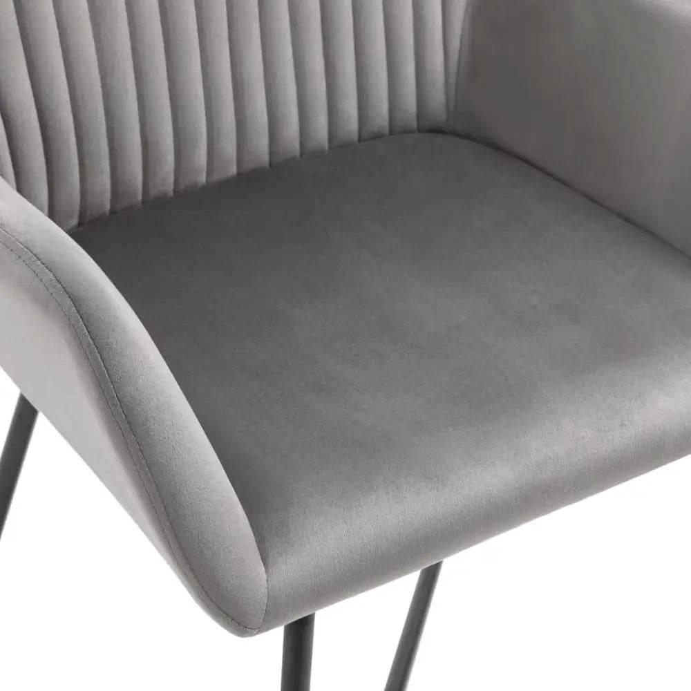 Velvet Gray Glam: Seize the Seating Sensation! - Estalios