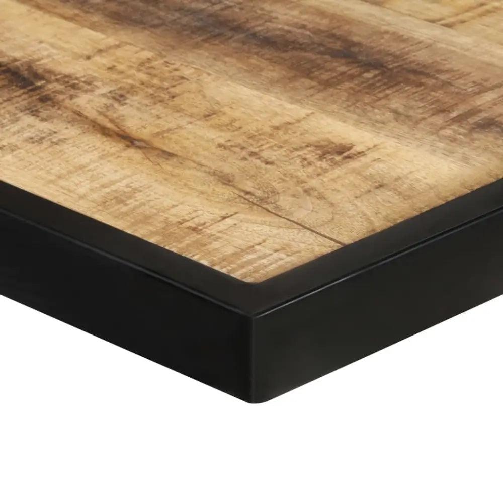 Industrial Edge Solid Mango Wood Dining Table **product Description:** Elevate your Dining Space with our Stunning Table, a Perfect Blend of Rustic - Estalios
