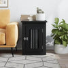 vidaXL Dog Crate Furniture Black Engineered wood, Steel 17.7x24.4x23.2 in - Estalios