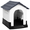 vidaXL Dog House Grey, White, Black Polypropylene Small Durable - Estalios