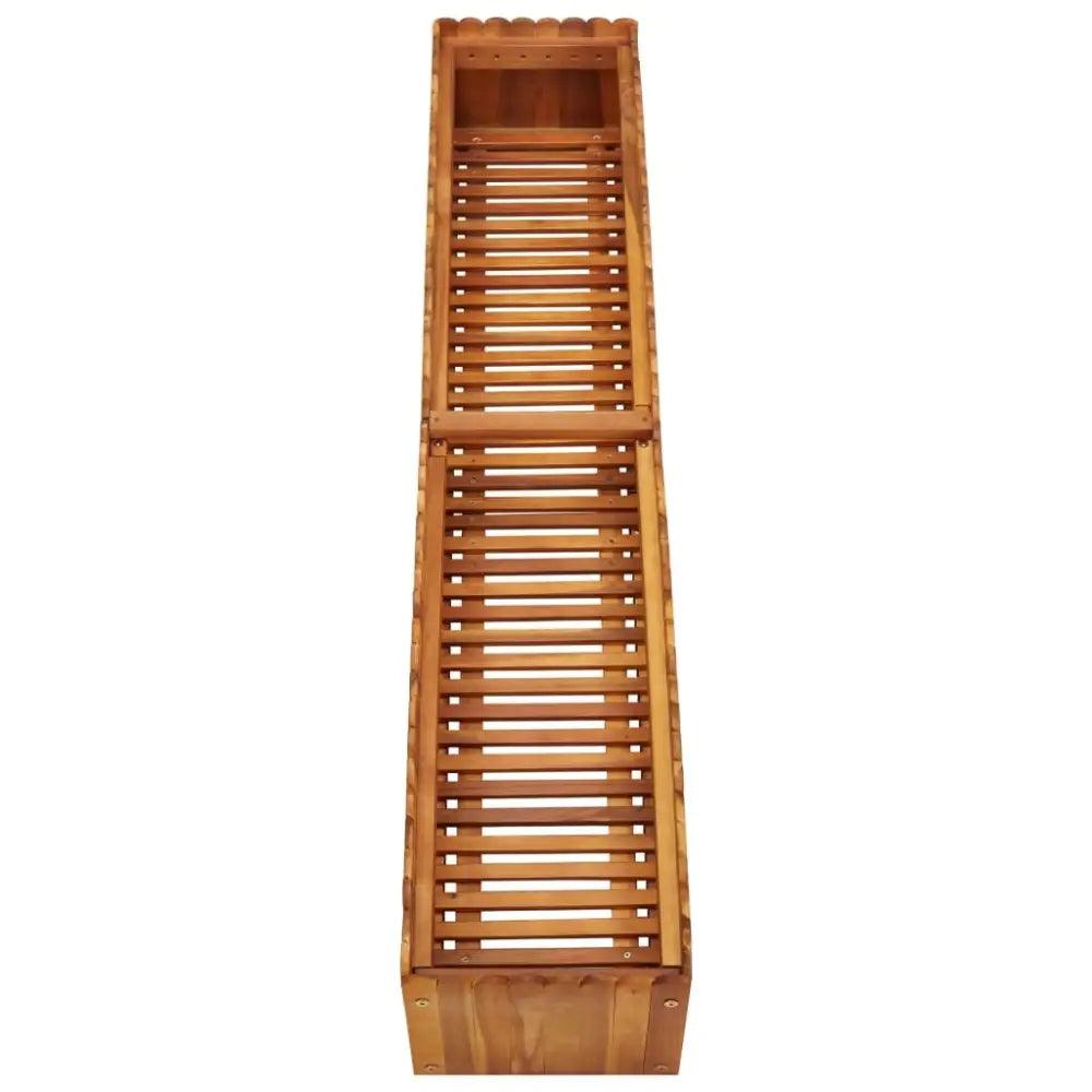 vidaXL Raised Bed Natural wood color Solid acacia wood Medium - Estalios