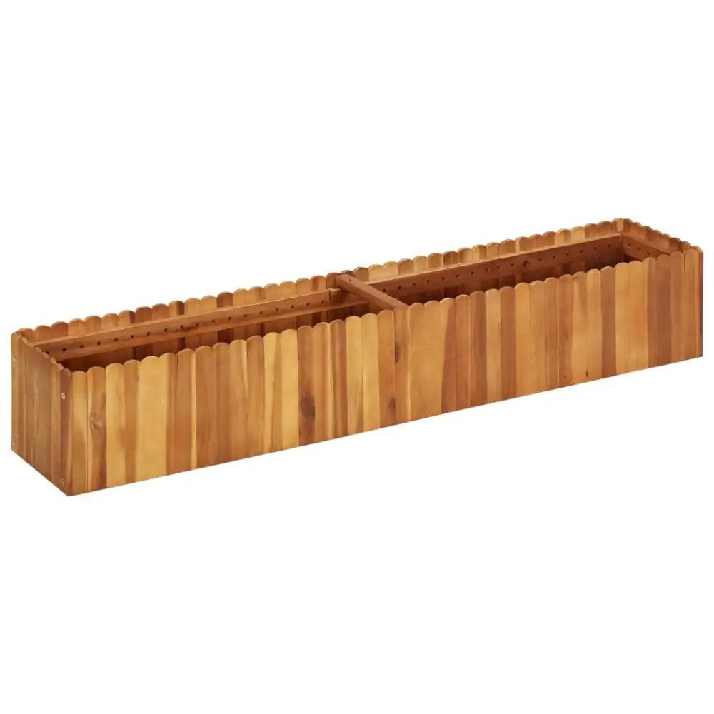 vidaXL Raised Bed Natural wood color Solid acacia wood Medium - Estalios